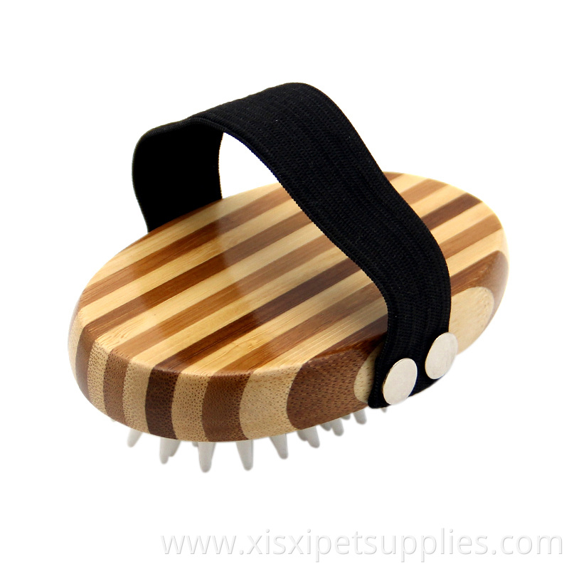 Wholesale Factory New Design Bamboo Wood Pet Cat Dog Bath Tool Brush